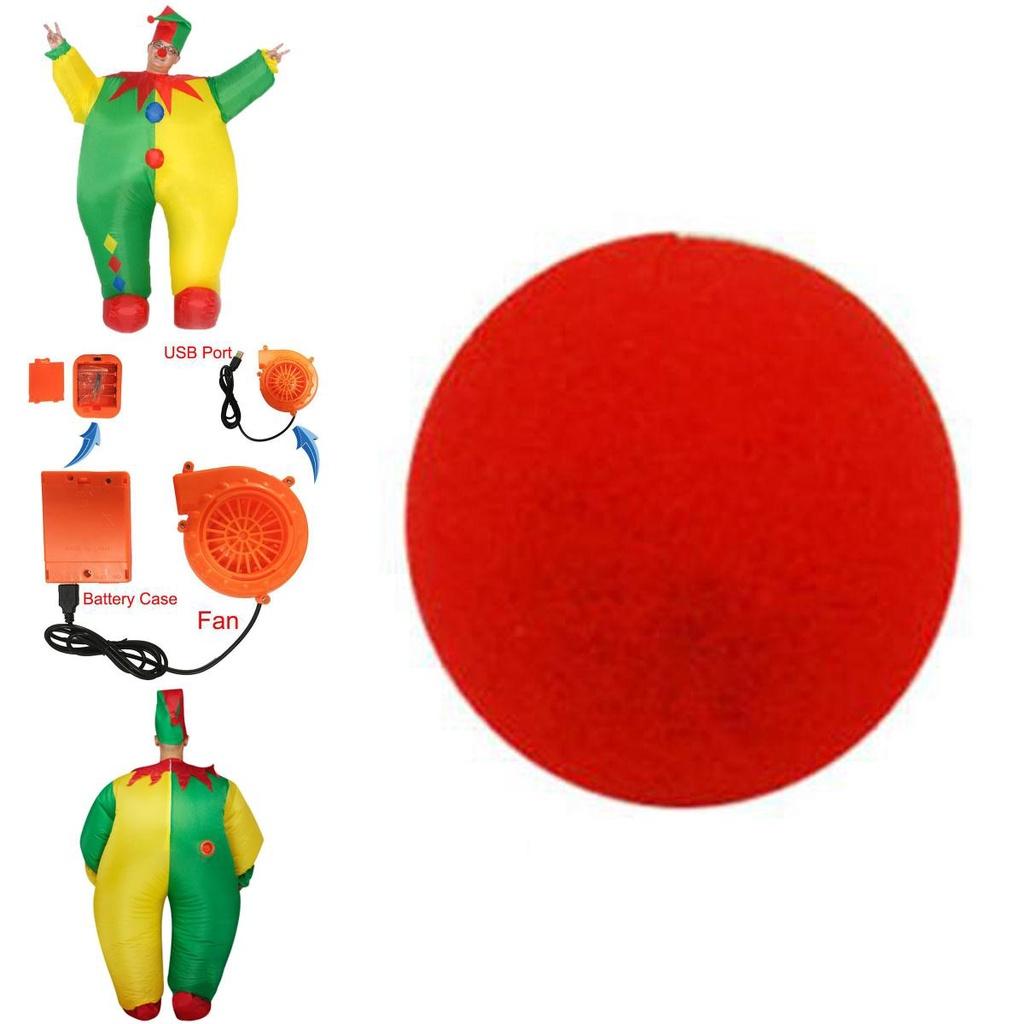Vibrant Adult Inflatable Clown Cosplay Costume For Memorable Halloween Parties