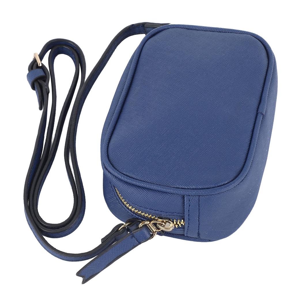 Shoulder Bag Durable PU Mini Shoulder Bag Women Casual Portable Shoulder Bag for Commuting Blue