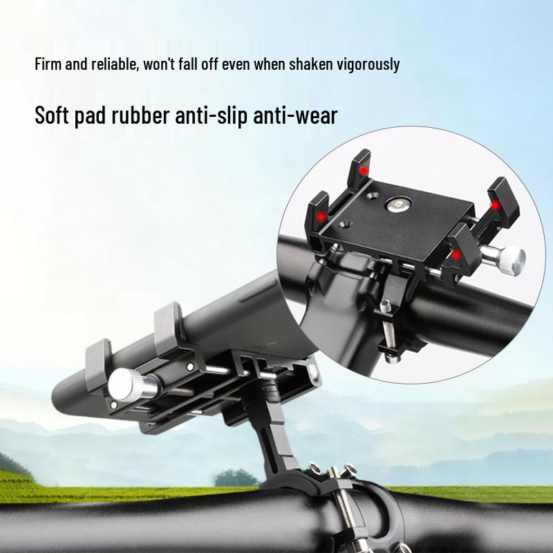 Aluminum Alloy Bike Phone Holder for Cycling and Navigation