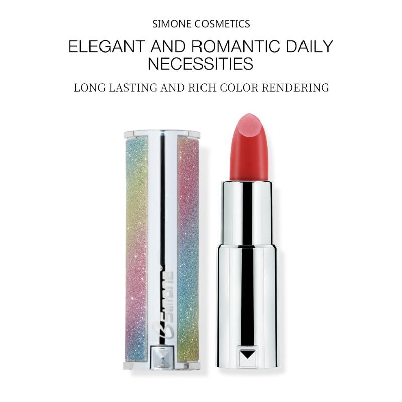 Szminka w tubce Fashion Rainbow Tube Nawilżająca Nawilżająca Trwała Biała Szminka do Makijażu