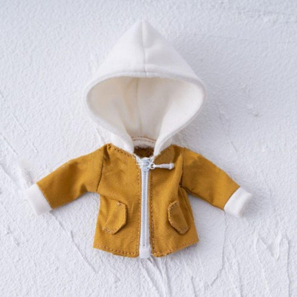 Multicolored Doll Hoodies Handmade Doll Coat for 1/12 BJD GSC p9 Dolls For 1/11 OB11 obitsu11 Dolls
