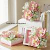 Non-Toxic Creative Artificial Flower Picture Frame Building Blocks Plastic Flowers Bricks Diy Art Ornament Valentine'S Day Gifts