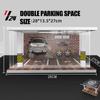 1/32 1/24 1/18 Scale Lighting Parking Lot Assembly Toy Diecast Alloy Model Car Garage DIY Scene Collection Display Toy Car Gift