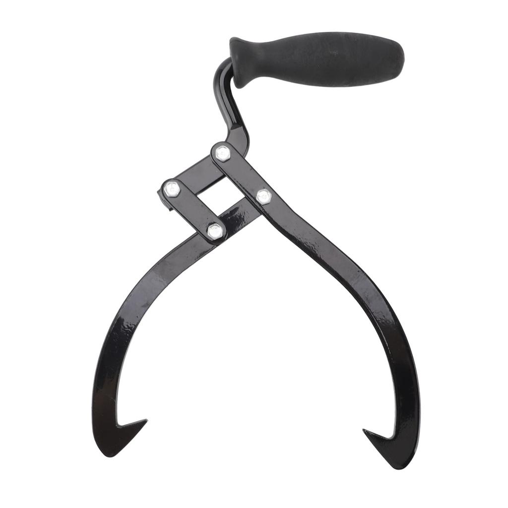 10inch Clamping Log Tongs Steel Heavy Duty 2 Claw Log Lifting Handling Dragging Carrying Tool for Mo
