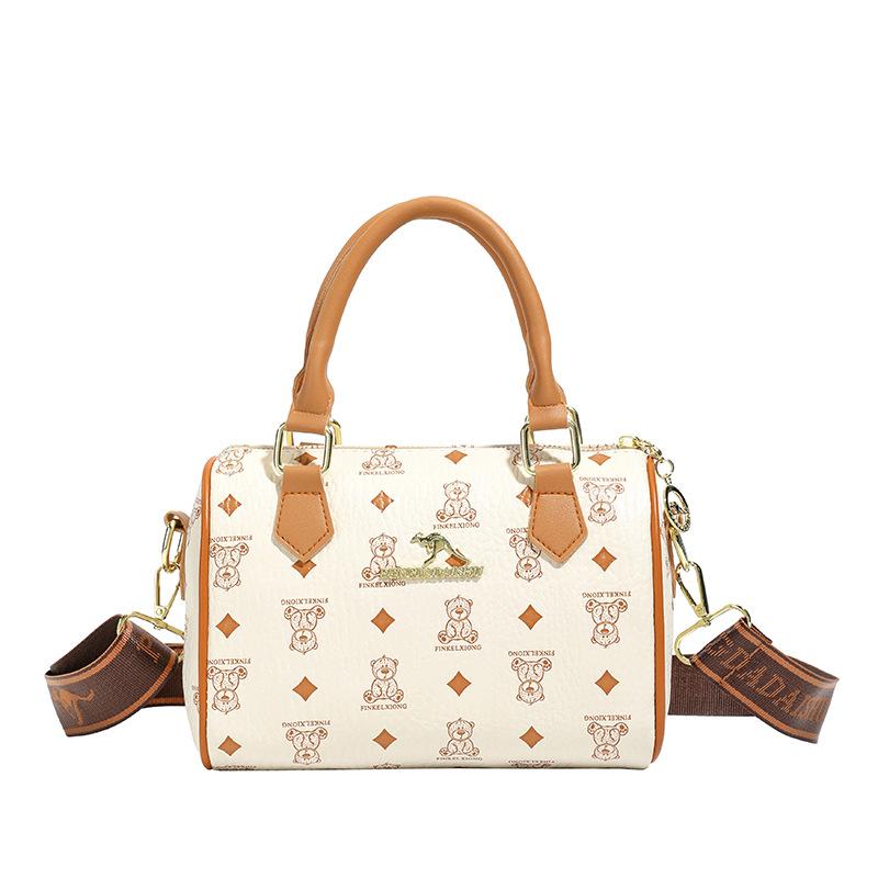 Retro-printed Boston Tote Bag - Trendy and Versatile Crossbody Bag Pillow Bag