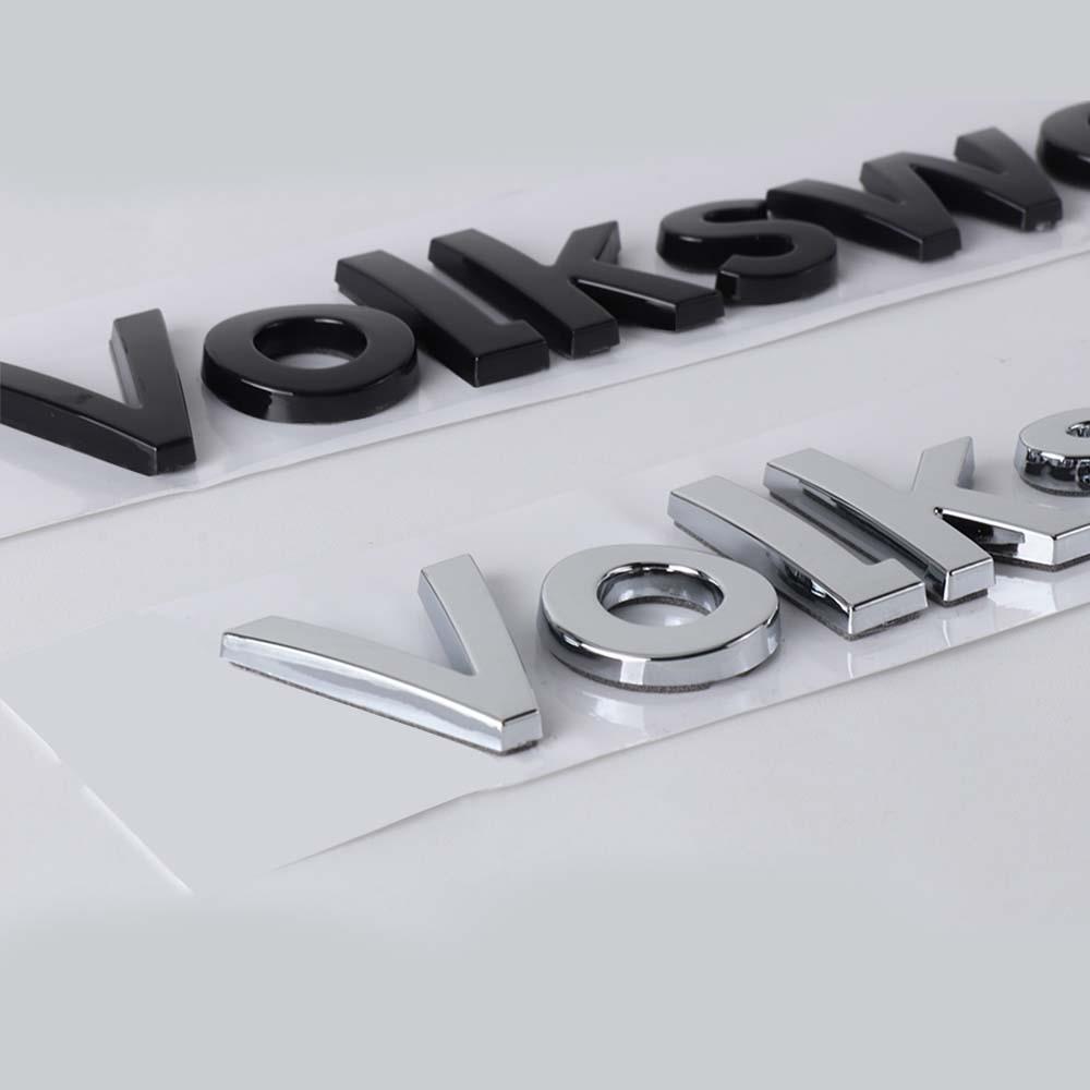 Sticker Emblema Lettera Decorazione Coda Baule Carrozzeria Auto 3D ABS Per Volkswagen VW Golf Passat Polo Tiguan Jetta Caddy T-ROC Scirocco