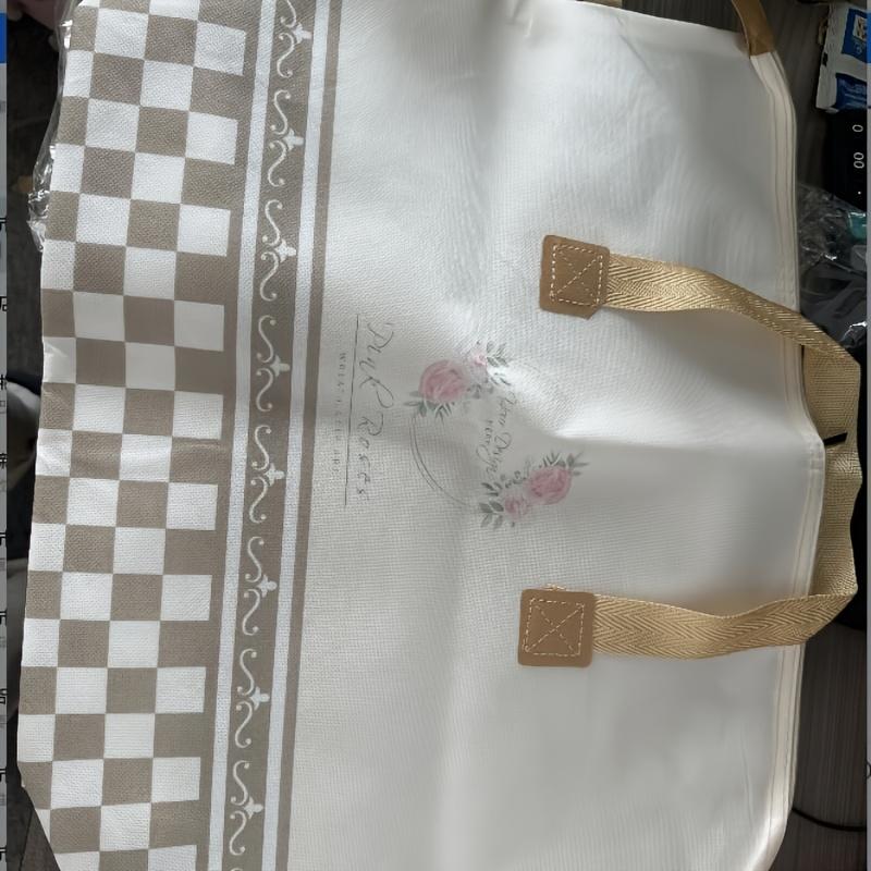 Borsa per Imballaggio con Design a Motivo Floreale, Ideale per Traslochi e Organizzazione degli Oggetti. Questa Borsa portaoggetti è perfetta per trapunte, vestiti e coperte