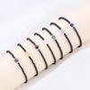 COAI 3mm Tiger Eye Black Tourmaline October Birthstone Amulet Bracelet for Women