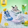 Bobodou Unisex Kids' Breathable Mesh Running Shoes with Rotating Button - 2024 Summer Collection