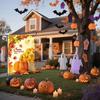 Double Sided Garden Flags Set 2 for Halloween and Thanksgiving Outdoor Yard Decor Polyester 18 Inch by 12 Inch