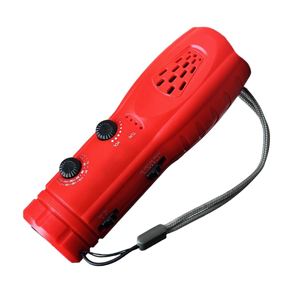 Emergency Multi-Function Hand-Crank Flashlight with Radio, SOS Alarm, and Phone Charger