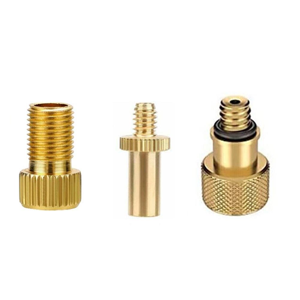 

3Pcs/Set Bike Air Pump Valve Adapter French to American Convert Wheel Gas Nozzle Bicycle Valve