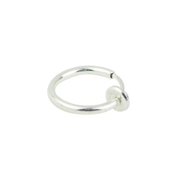 3 Clips D'oreille Punk Faux Créole En Acier - Motif Os - Sans Perçage - Marque Tumundo