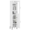 VidaXL Buffet haut Blanc 34,5x34x180 cm Bois d'ingénierie 3199177