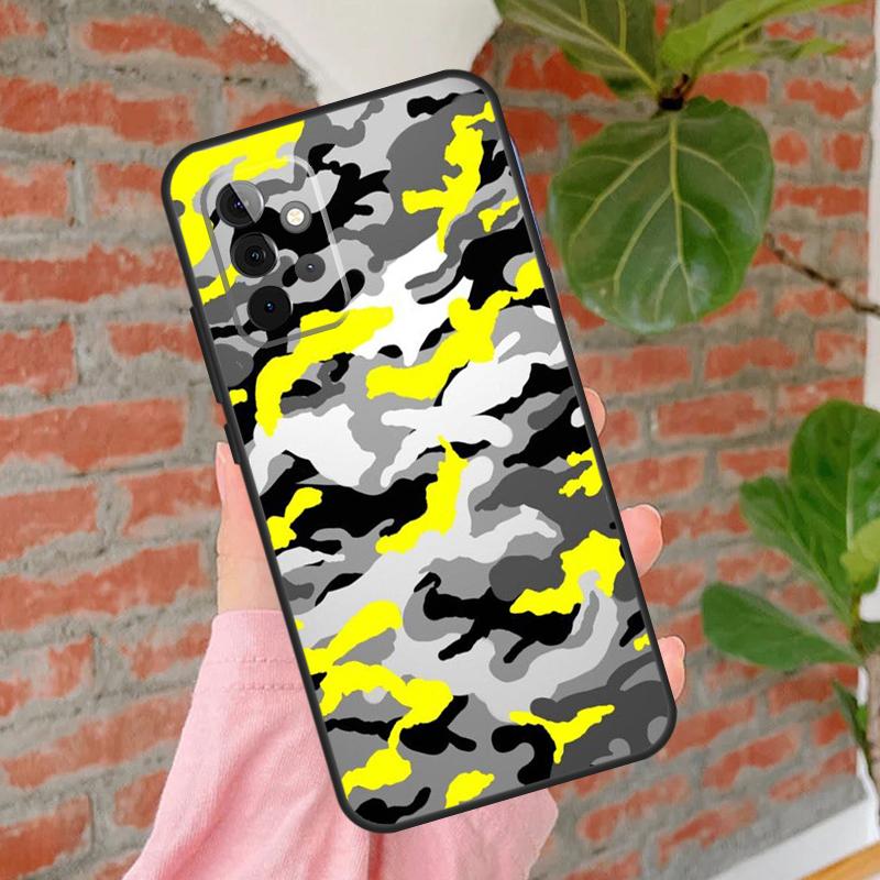 Camo Tarnmuster Hülle Für Samsung Galaxy A55 A35 A25 A15 A53 A33 A13 A51 A71 A12 A32 A52 A14 A34 A54 Abdeckung