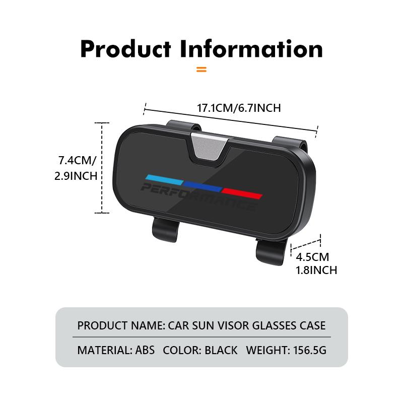 Car Sun Visor Glasses Case Anti-Scratch Sunglasses Storage Box For BMW M E87 E30 E46 E28 E39 F18 F35 G03 F10 E93 F20