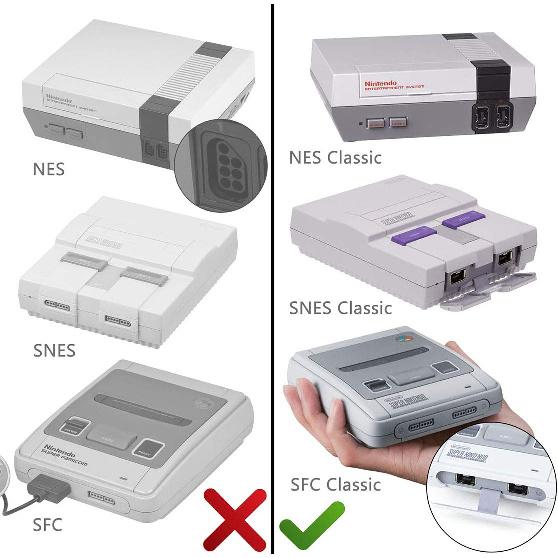 Asopiram Wireless Controller for SNES Classic/Switch/Windows, [2 Pack] 2.4G Joystick Gamapad Retro Rechargeable Controller with USB Receiver