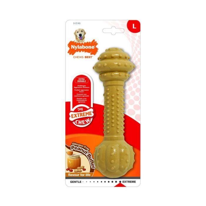 Tyggleke - Nylabone - Hantel XL - Nylon - Stor hund - Tannpleie