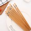 5 Pairs Natural Bamboo Chopsticks Reusable Traditional Handmade Chinese Classic Wooden Chopsticks Sushi Kitchen Tool Hot Pot