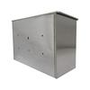 GREEN LIFE PS-30H Wall-Mounted Stainless Steel Mailbox (Made in Japan) - Fits A4 Size Items and Compatible with Padlocks
