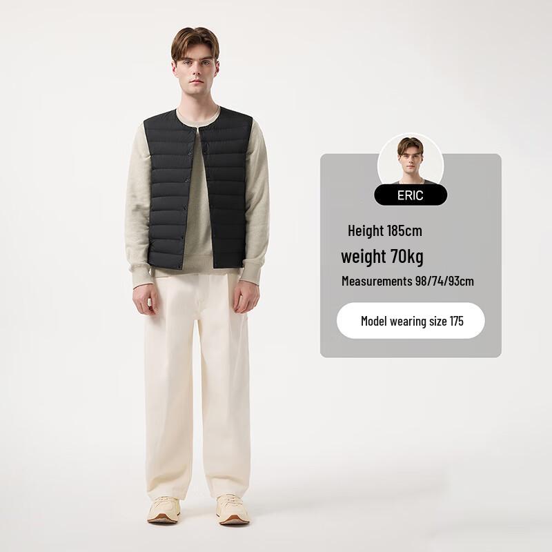 Tanboer Men's Collarless Warm Down Vest TA5330113A