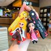 Keychain Pendant Anime Demon Slayer Kimetsu No Yaiba Kamado Tanjirou Double Sided HD Bag Pendant Gift For Fans Cosplay Props Jewelry Gift