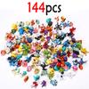 Kids  Childrens Toys Toys 144 Pcs/Lot Mini Pokemon Figure Pikachu Scale Ratio Model 2-3cm Kawaii Figurine PVC Dolls 6*24pcs