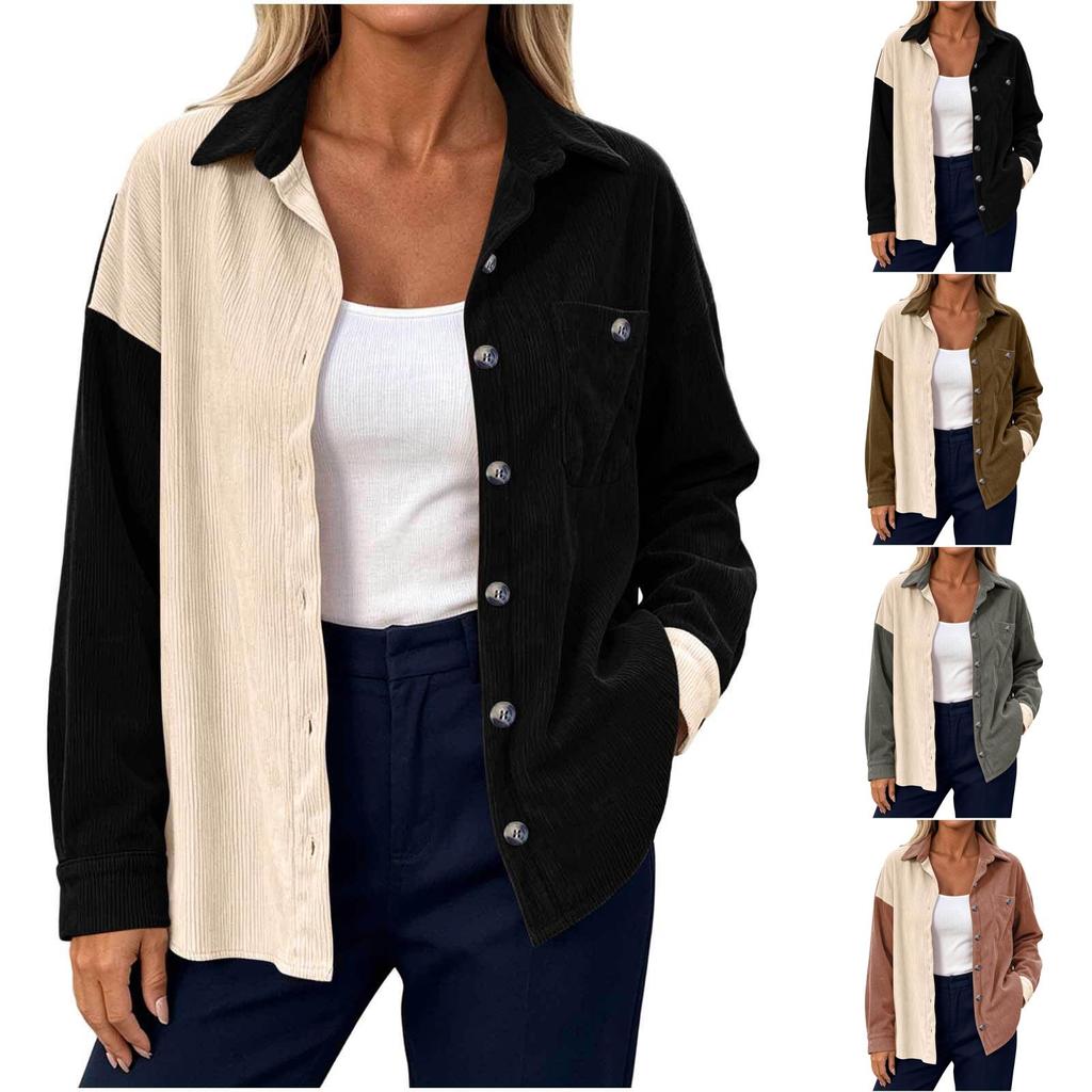 Women's Fashion Long Sleeve Loose Fit Jacket