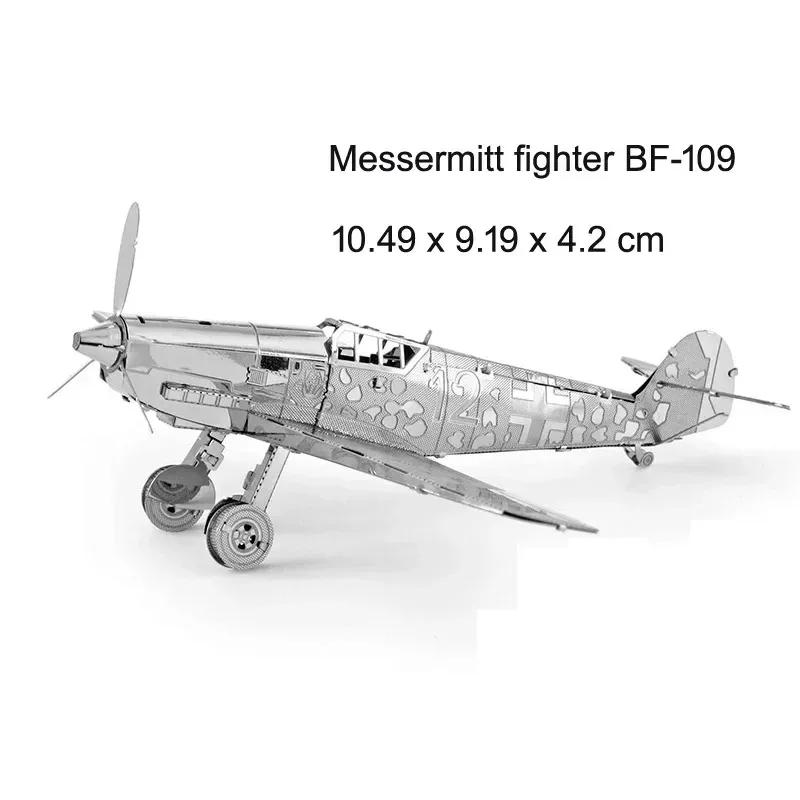 3D Metal Puzzles Military J-20 J-10B SU-34 KA-50 Fighter UFO RAH-66 Helicopter DIY Assembly Handmade Assemble Scale Model Jigsaw Puzzles