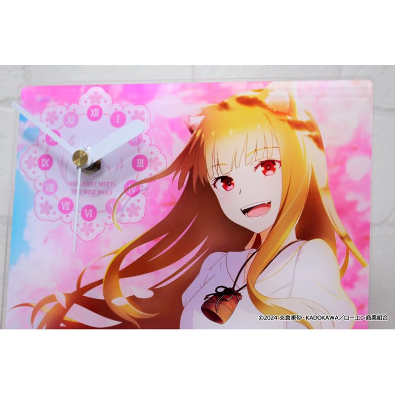 Seasonal Plants Spice and Wolf Acrylic Table Clock