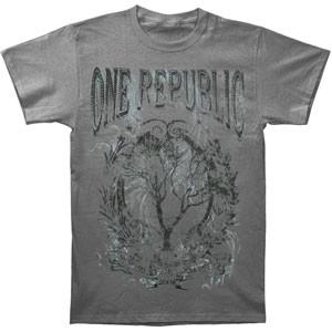 Men s One Republic Dreaming Out Loud 2008 Tour Slim Fit T-shirt Small Grey XL