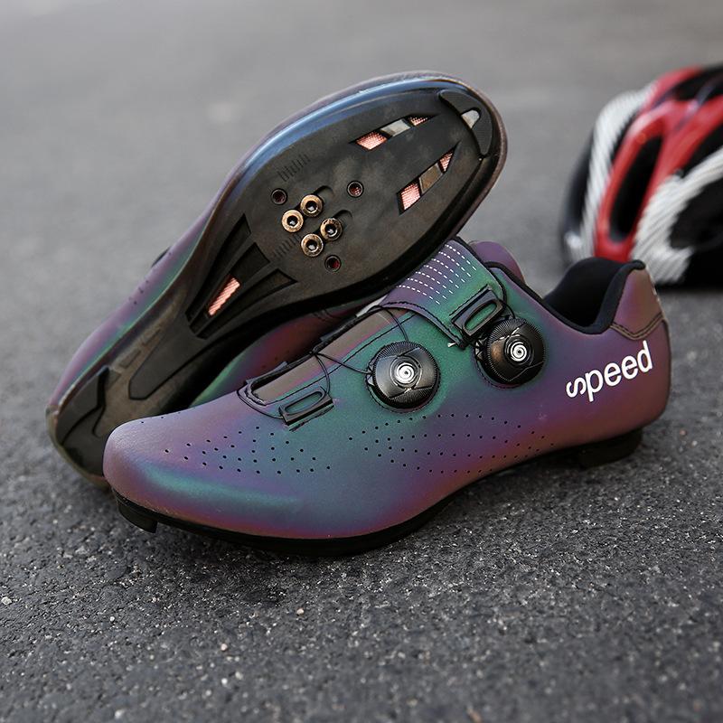 New Lock Riding Shoes Lock Shoes Men's And Women's Road Bike Booster Shoes Mountain Bike Dazzling