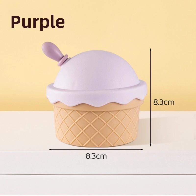 

Ice Cream Mirror Shampoo Brush Cute Home with High Definition Mirror Cleaning Scalp Haircut Comb