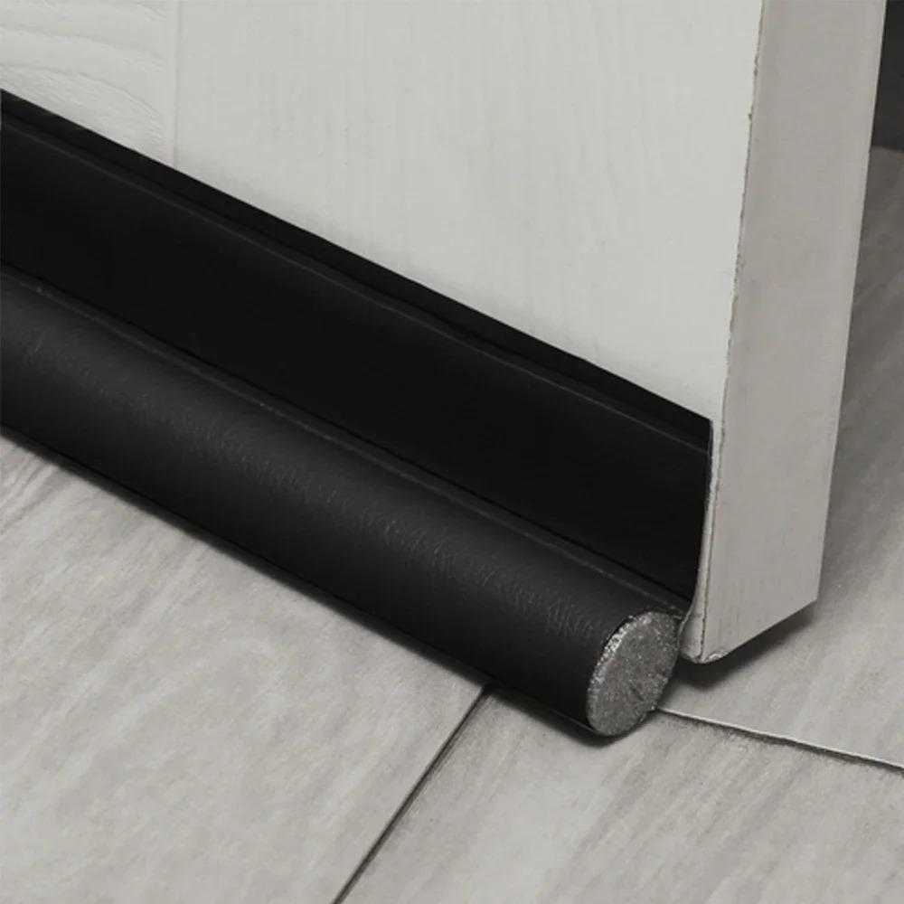 Door Bottom Sealing Strip Wear-resistant Leather Foam Windproof strip self-adhesive single door bottom strip insect strip