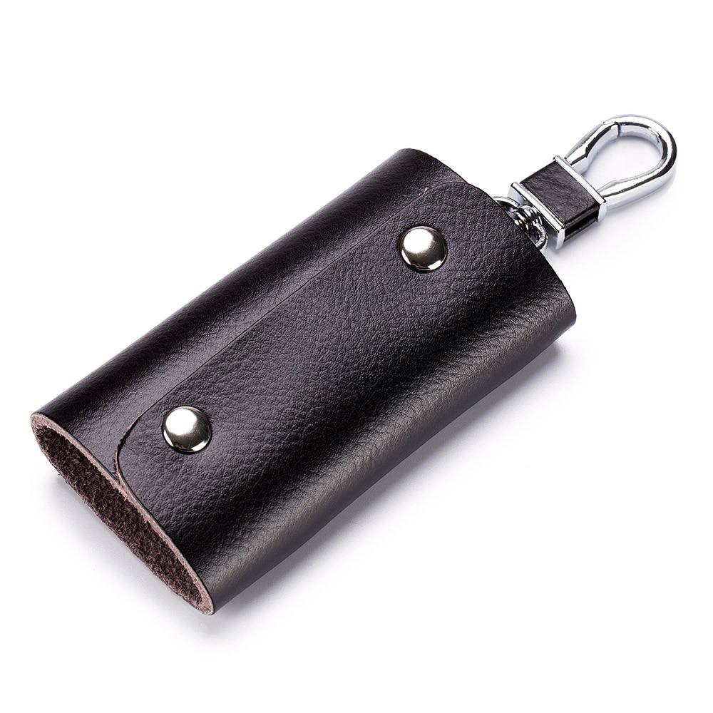 BULLCAPTAIN Cow Leather Men Women Key Bag Small Business Kay Case Man Housekeepers Fashion Decorative Bags High Quality Keychain