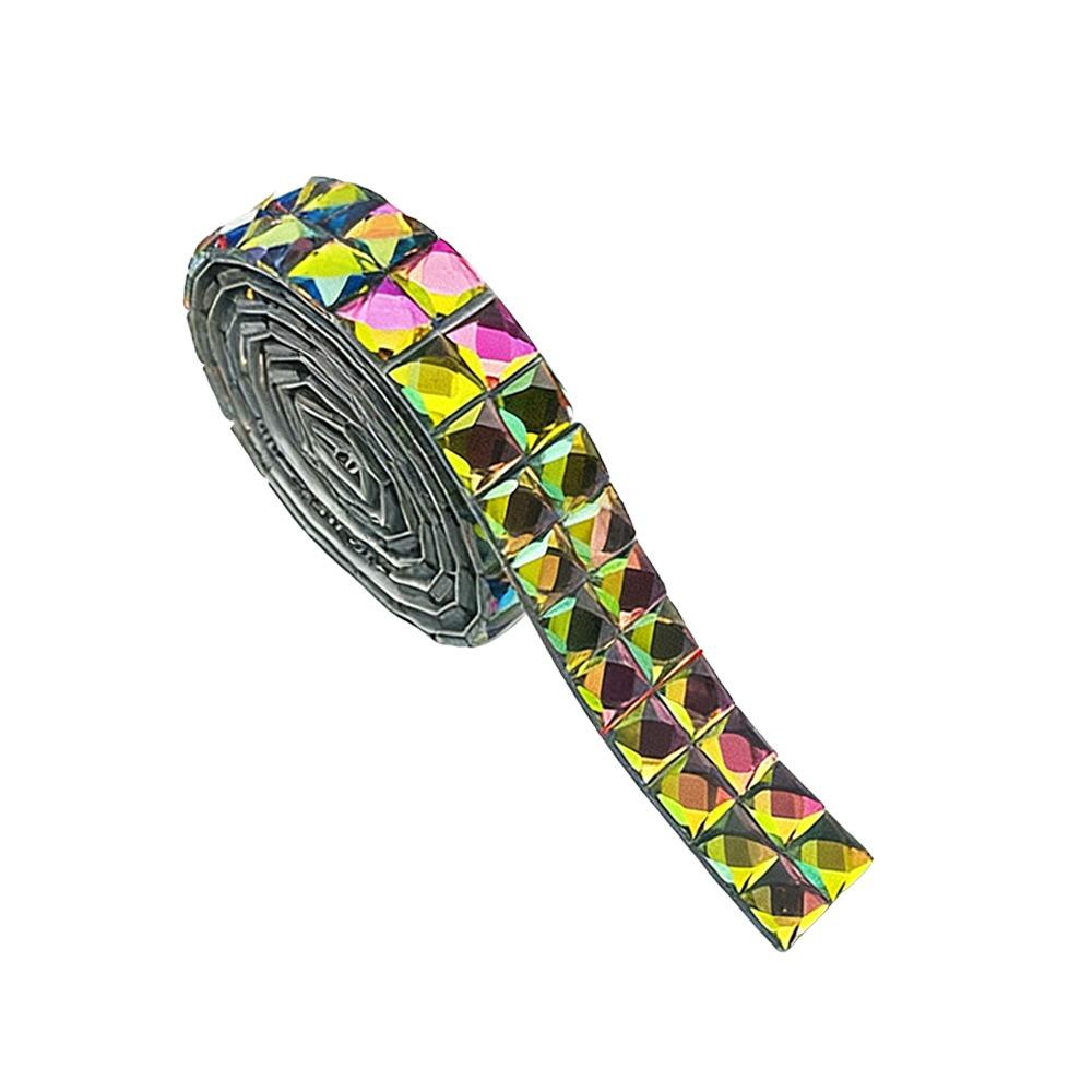 Resin Crystal Rhinestones Tape Trim Square-Shaped Decorations Trim Glass Rhinestone Sticker Rhinestone Appliques