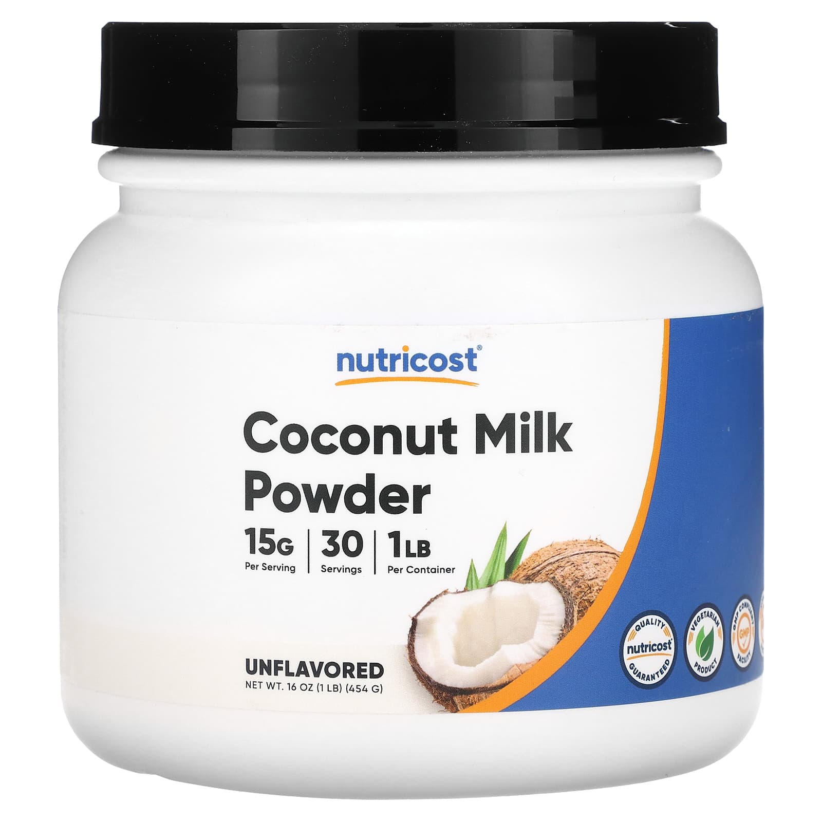 

Nutricost, Coconut Milk Powder, Unflavored, 1 lb (454 g)