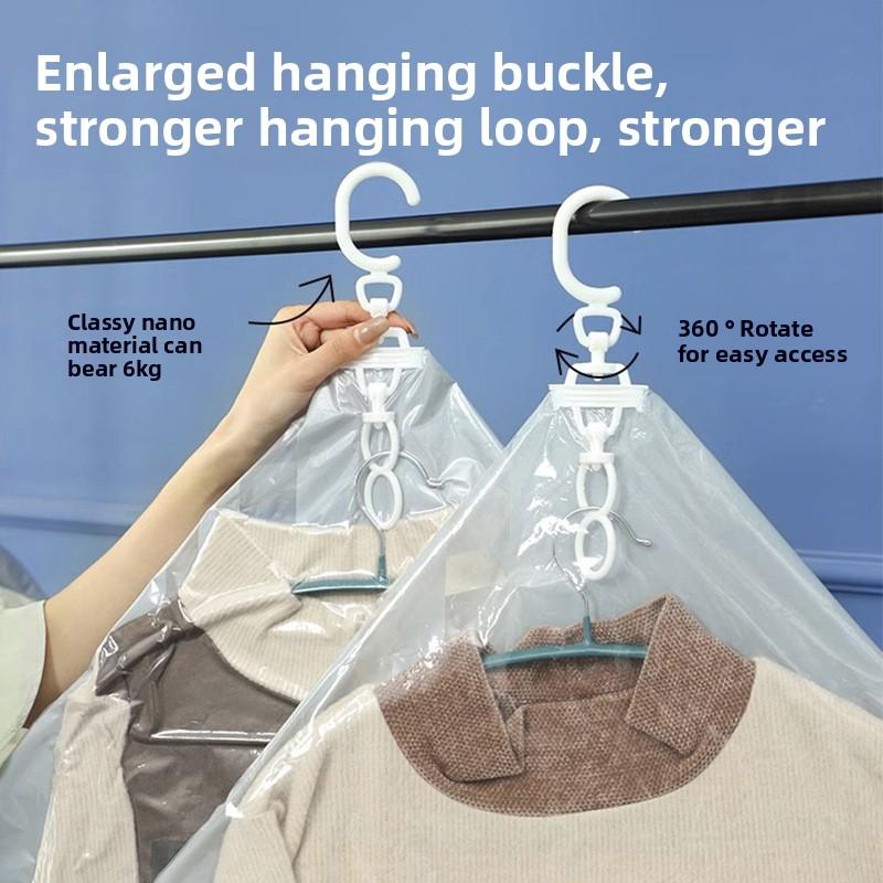 Vacuum-Sealed Hanging Wardrobe Bags for Home Use: Dustproof and Moisture-Resistant Storage for Clothing
