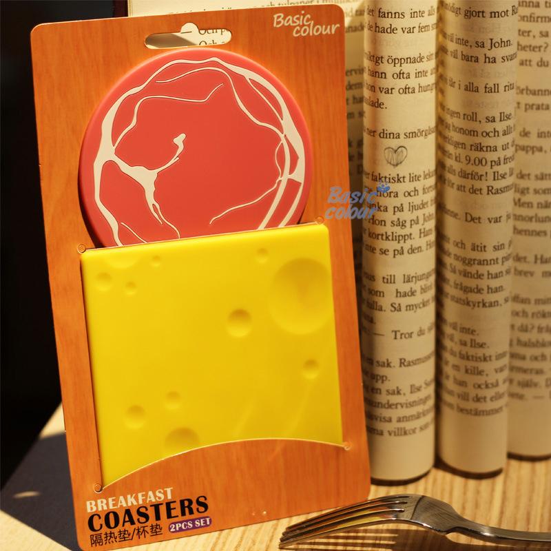 

2 шт. теплоизоляционные прокладки для сыра, тоста, хлеба, ветчины, яиц, симпатичная подставка для кружки, подставка под стакан, силиконовая прокладка M