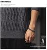 Men's Heavyweight Winter Cable Knit Pullover Sweater - Thick, Warm, Versatile Round Neck Knitwear