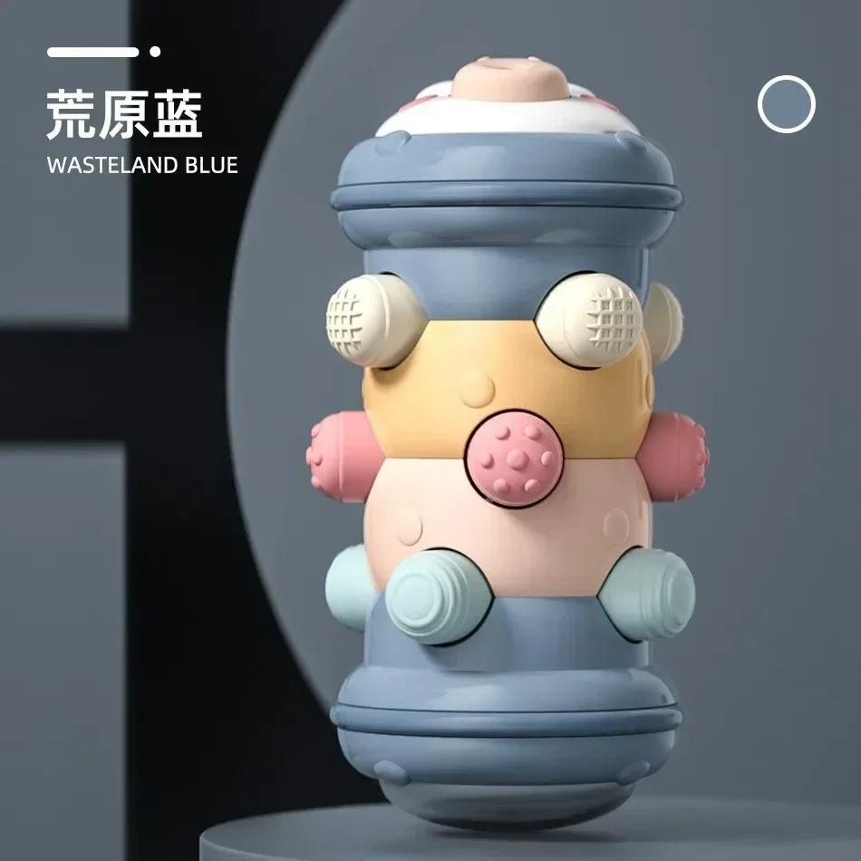 

Игрушка-роллер для ползания для малышей, развивающая активность для младенцев, роллер для времени на животике, развивающая сенсорная игрушка Монтессори для детей 0-12 месяцев синий