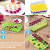Food Grade Soft Silicone Ice Cube Mold with Cover, 37 Grid, Washable and Reusable, Easy Removal, Home Kitchen Tools, 1PC