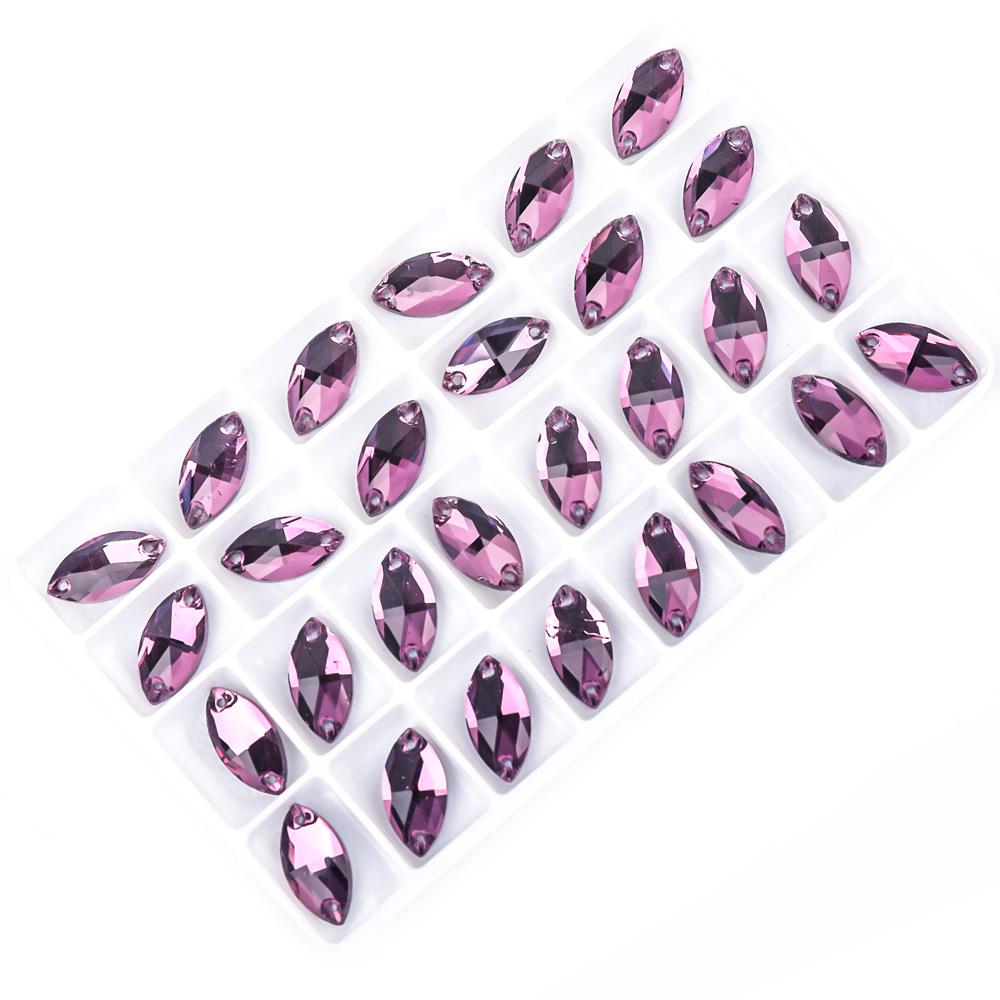 Wei Chen Markis Strass Handsydd Platt Knapp för DIY Kvälls- och Bröllopsklänningsaccessoarer