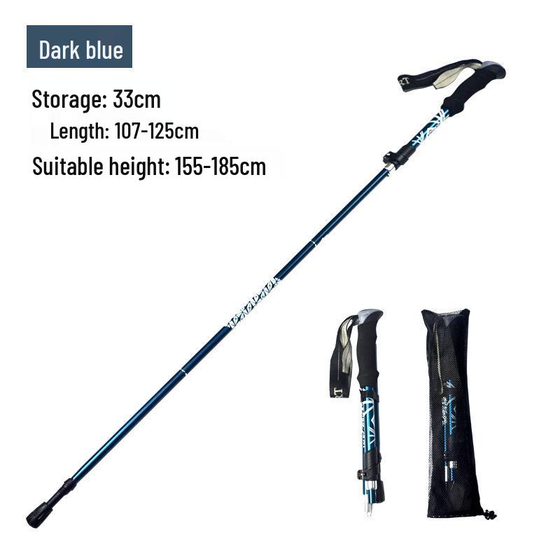 Lightweight Aluminum Folding Telescopic Trekking Pole for Hiking & Climbing