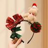 Adorable Bear Headband For Girls Colorful Knit Christmas Hair Accessory