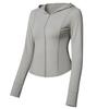 UPF10 + ice silk slim-fit sunscreen clothes women's cool skin ice-feeling sunscreen clothes UV-proof hooded yoga clothes jacket tide