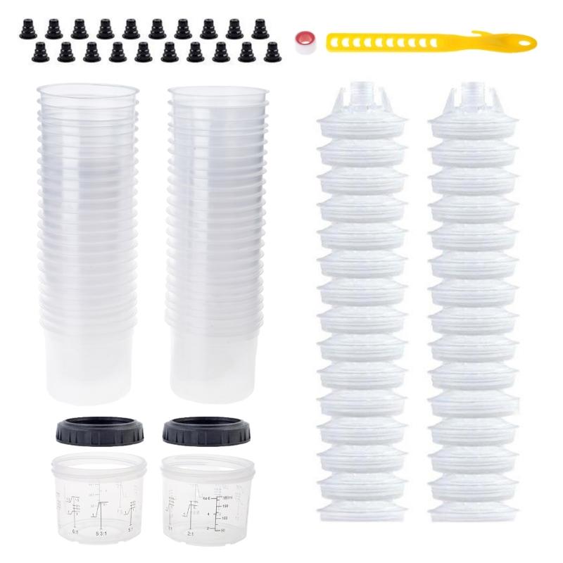 Farb mischbehälter Farbsprühgerät Mischbecher Präzise Waage Farbvorbereitung Einwegbecher Langlebig