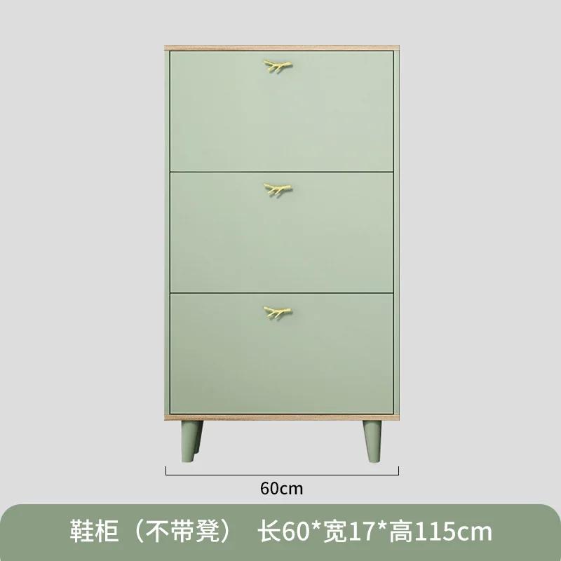 Home Ultra-thin Shoe Cabinet Entrance Porch Simple Modern Small Apartment Narrow Storage Stool Shoe Rack Organize Furnitur