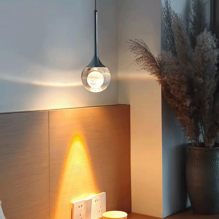 Adjustable Italian Minimalist LED Pendant Light for Bedroom or Entryway