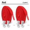 2 Paar 8 MM Breedte Elastische Schoenveters Sneakers Drukknop Veters Zonder Strikken Kinderen Volwassenen Geen Strik Schoenveters voor Schoenen Accessoires